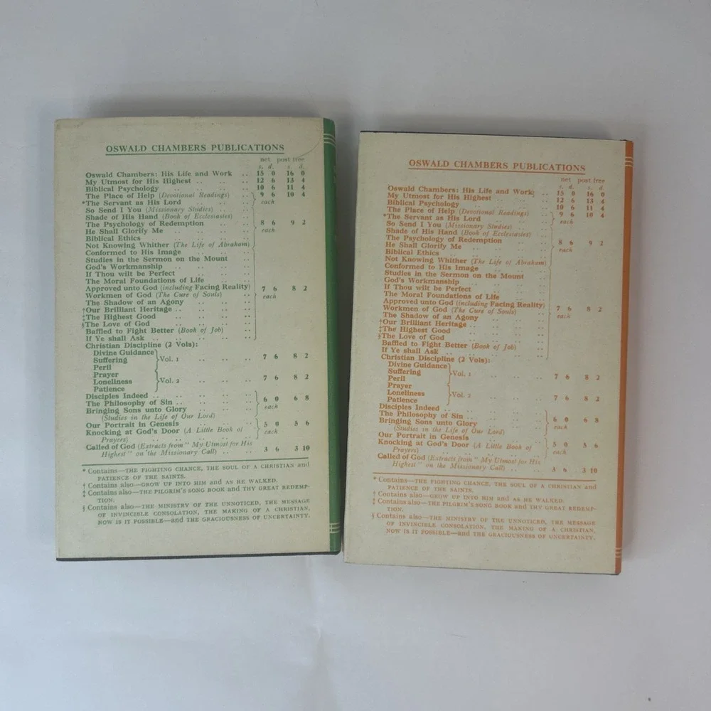 Christian Discipline‎ Vol 1 & 2 by Oswald Chambers Read